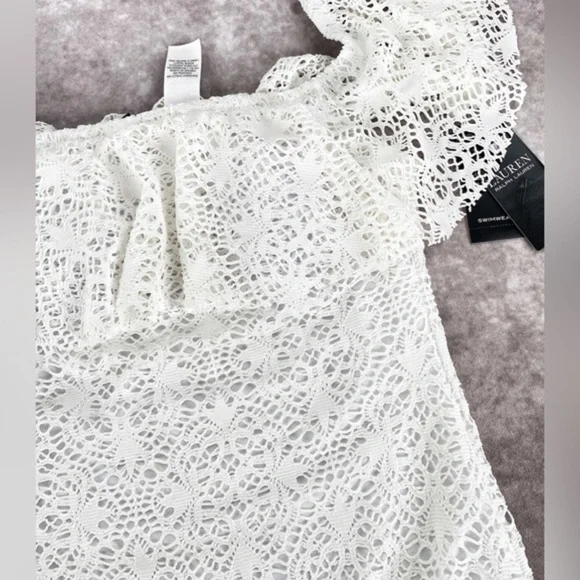 LAUREN Ralph Lauren Crochet One-Piece Swimsuit - Picture 6 of 8